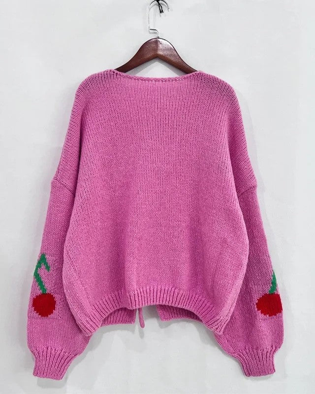 Catherine Relaxed Knit Tie Cardigan