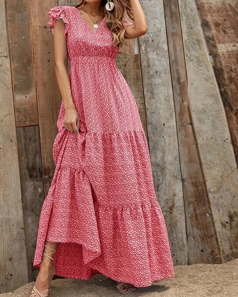 Liora Ruffled Tiered Maxi Dress