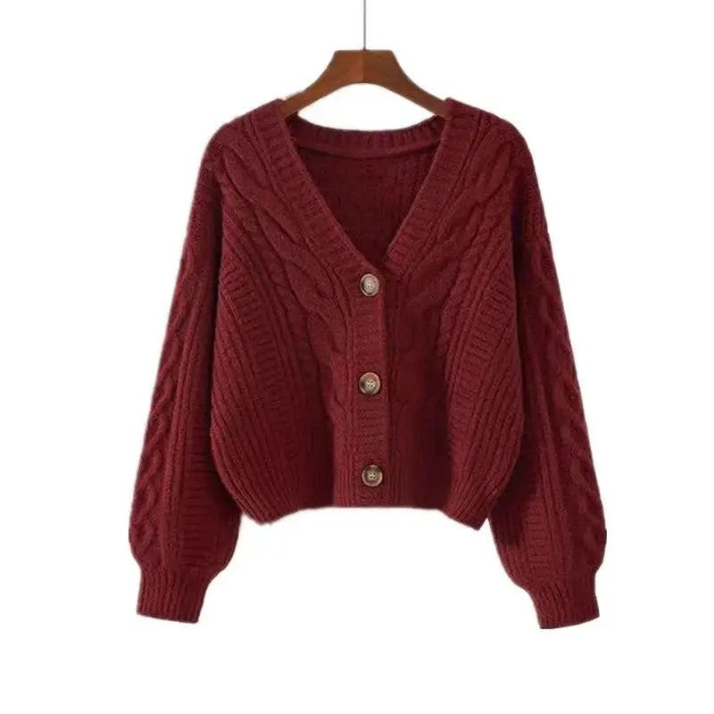 Marielis Relaxed Cable Knit Cardigan
