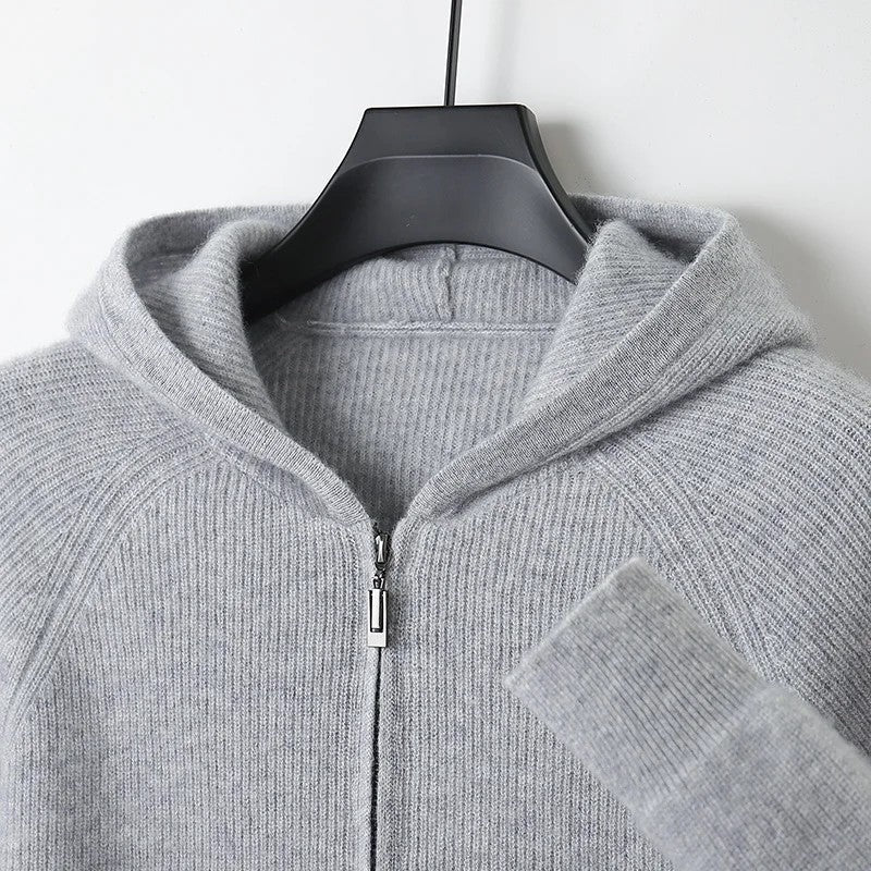 Rivaro Relaxed Knit Zip Hoodie