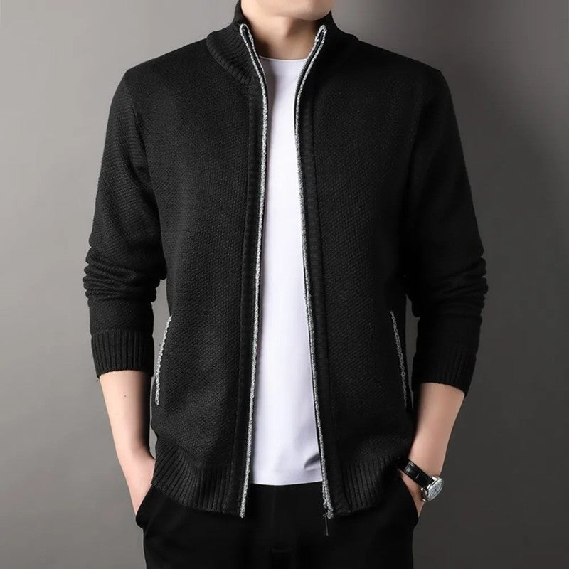 Rovell Textured Zip Knit Jacket