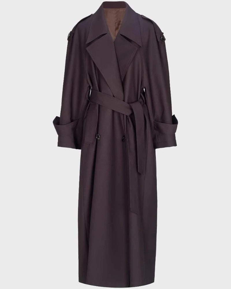 Aldous Relaxed Double-Breasted Trench Coat