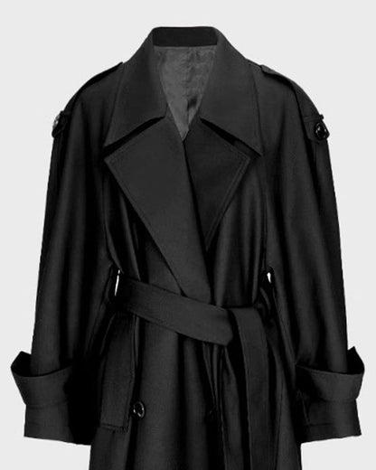 Aldous Relaxed Double-Breasted Trench Coat