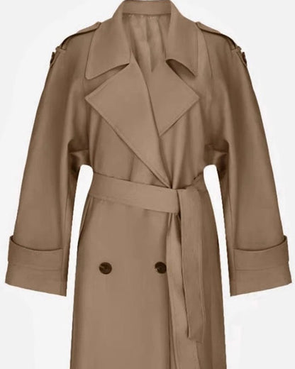 Aldous Relaxed Double-Breasted Trench Coat