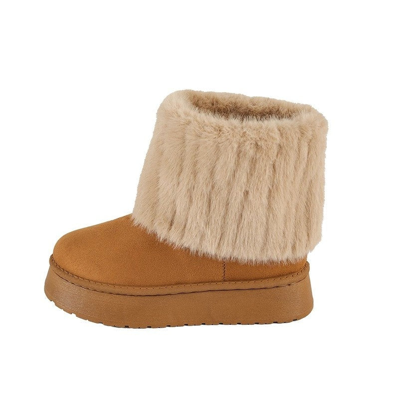 Elena Faux Fur Ankle Winter Boots