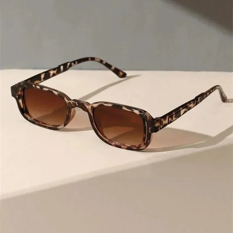 Arlena Rectangular Slim Frame Sunglasses
