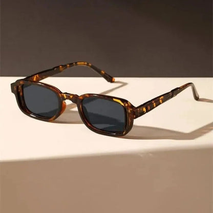 Arlena Rectangular Slim Frame Sunglasses