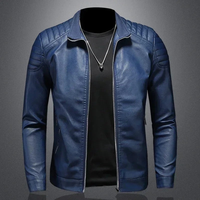 Arvane Quilted Shoulder Moto Jacket