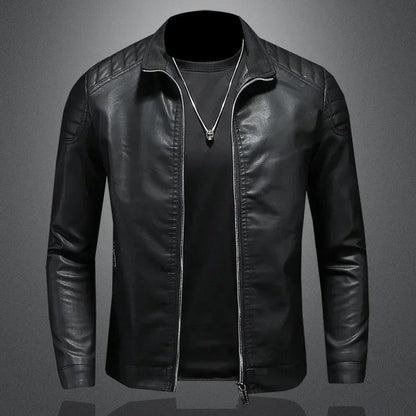 Arvane Quilted Shoulder Moto Jacket