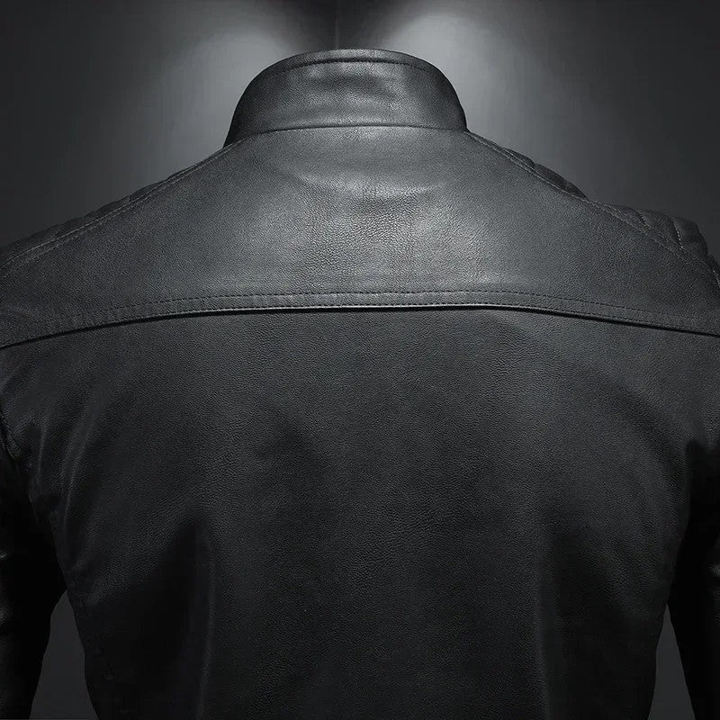 Arvane Quilted Shoulder Moto Jacket