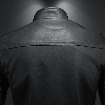 Arvane Quilted Shoulder Moto Jacket