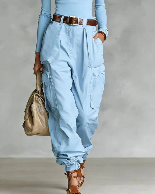 Arvella Relaxed High-Waist Cargo Pants