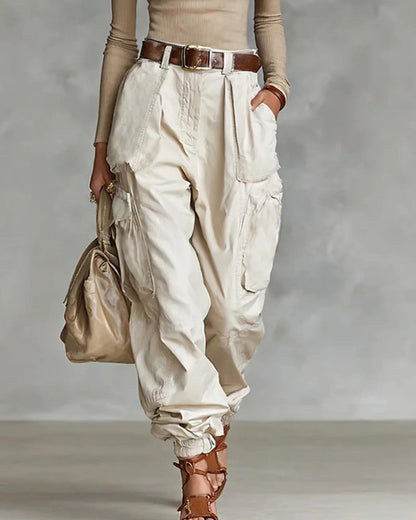 Arvella Relaxed High-Waist Cargo Pants