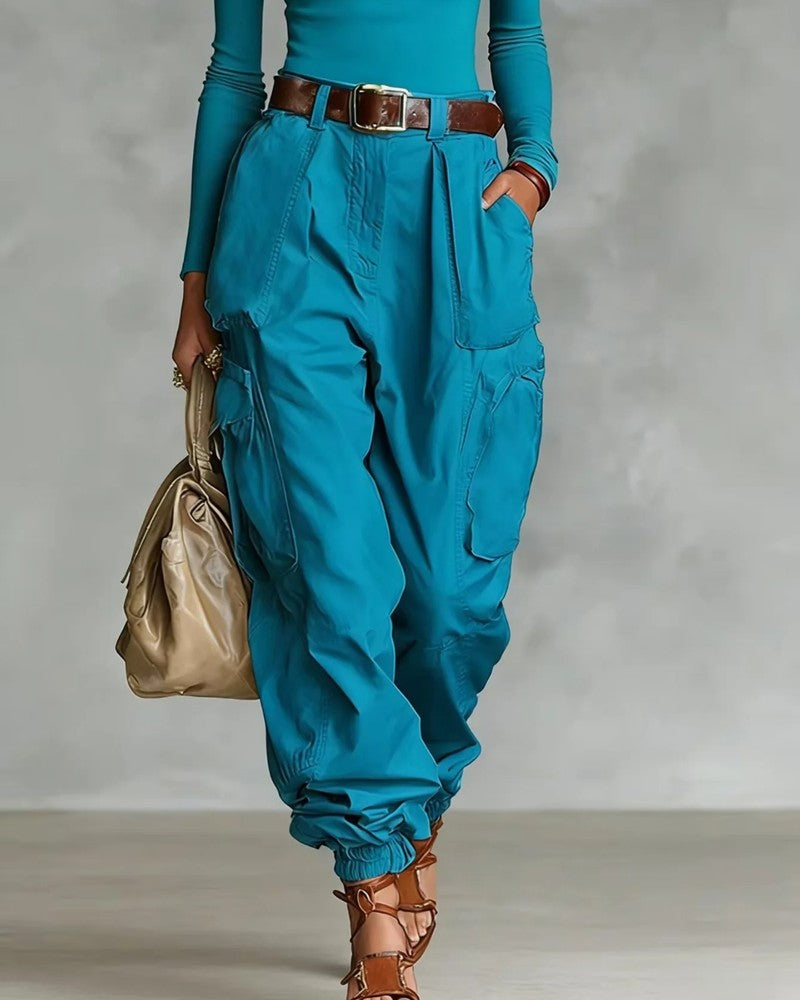 Arvella Relaxed High-Waist Cargo Pants