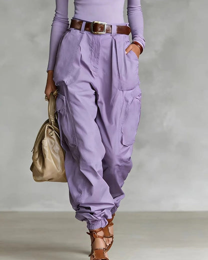 Arvella Relaxed High-Waist Cargo Pants