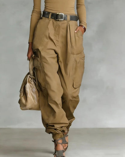 Arvella Relaxed High-Waist Cargo Pants