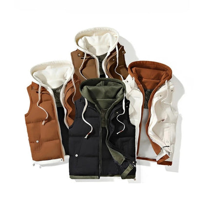 Arvian Hooded Puffer Vest Jacket