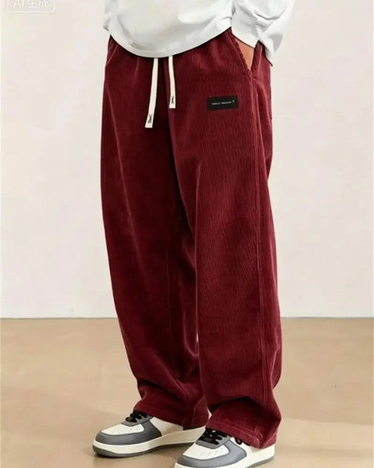 Arvion Relaxed Corduroy Drawstring Pants