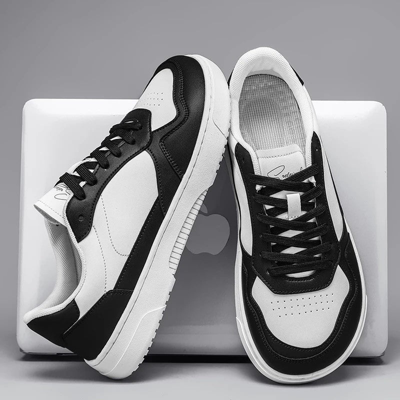 Calviro Low-Top Minimalist Court Sneakers