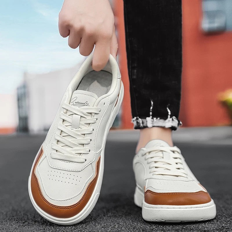 Calviro Low-Top Minimalist Court Sneakers