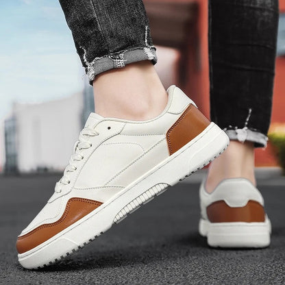 Calviro Low-Top Minimalist Court Sneakers