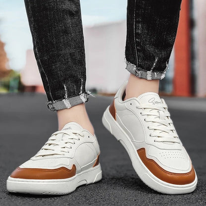 Calviro Low-Top Minimalist Court Sneakers