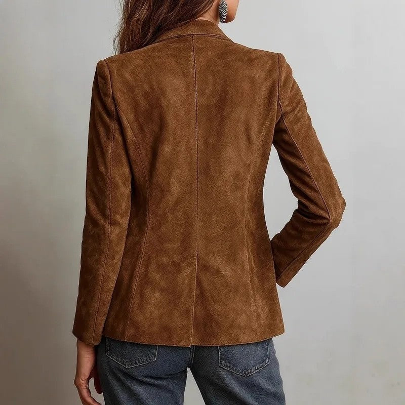 Celine Relaxed Suede Blazer Jacket