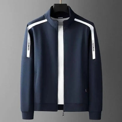 Cevino Track Stripe Zip Jogger Set