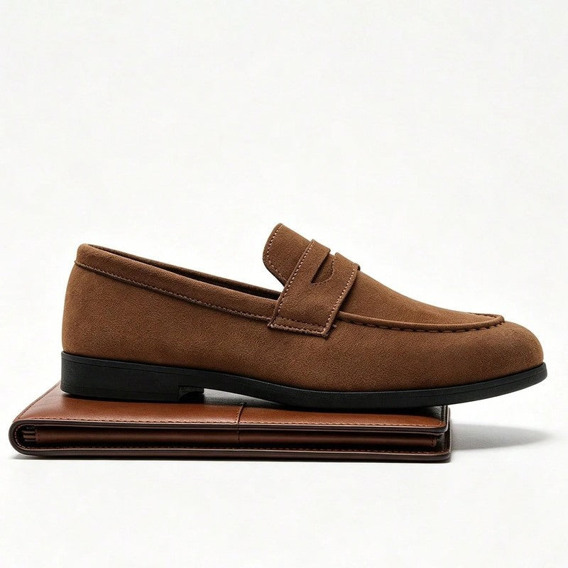 Davin Suede Penny Loafer Shoes