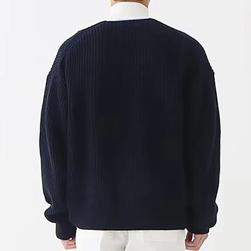 Dervaux Ribbed Relaxed Bomber Jacket