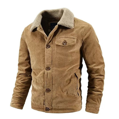 Dervin Relaxed Sherpa Lined Corduroy Jacket