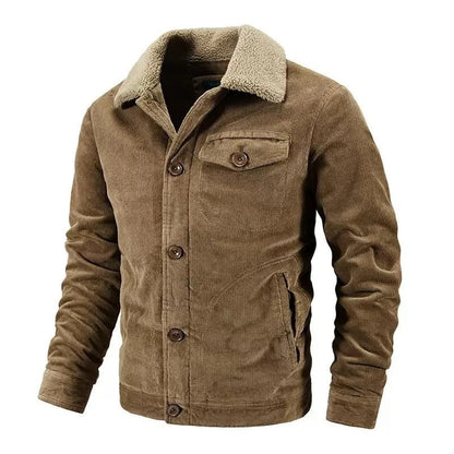 Dervin Relaxed Sherpa Lined Corduroy Jacket