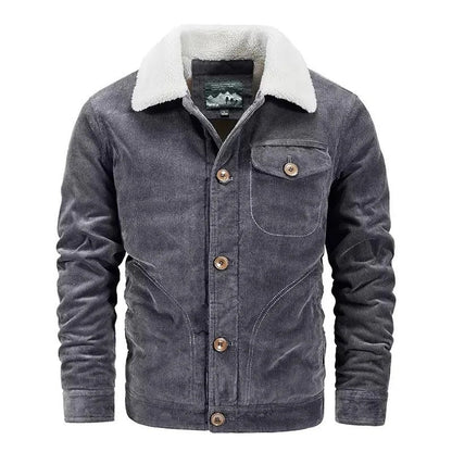 Dervin Relaxed Sherpa Lined Corduroy Jacket