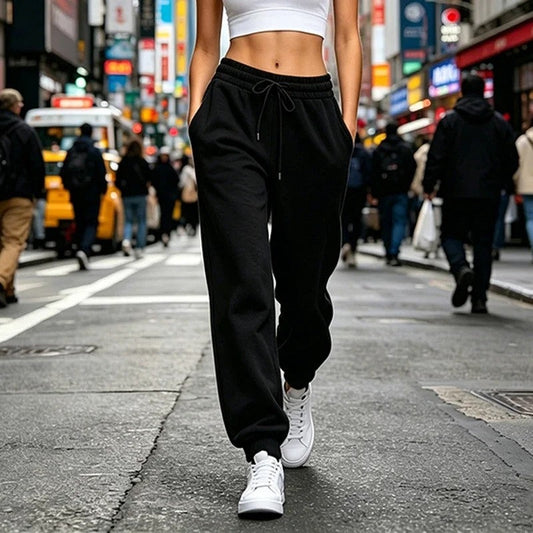 Elira Relaxed Drawstring Fleece Joggers