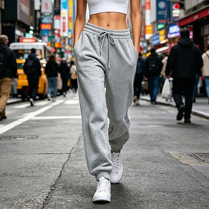 Elira Relaxed Drawstring Fleece Joggers