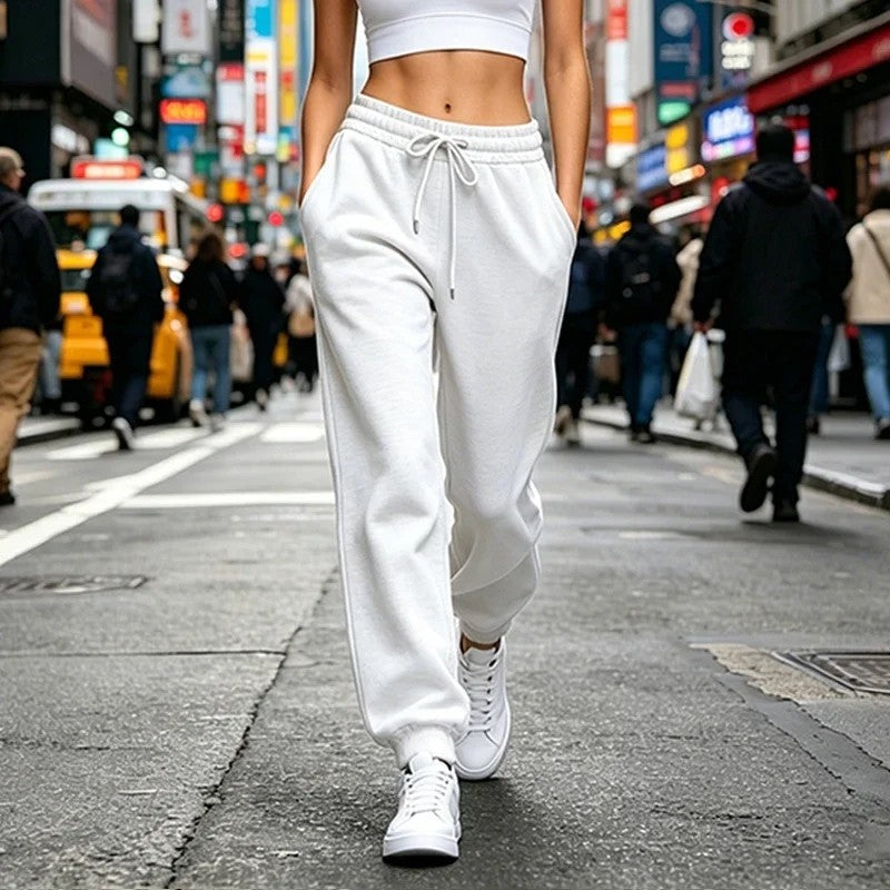 Elira Relaxed Drawstring Fleece Joggers