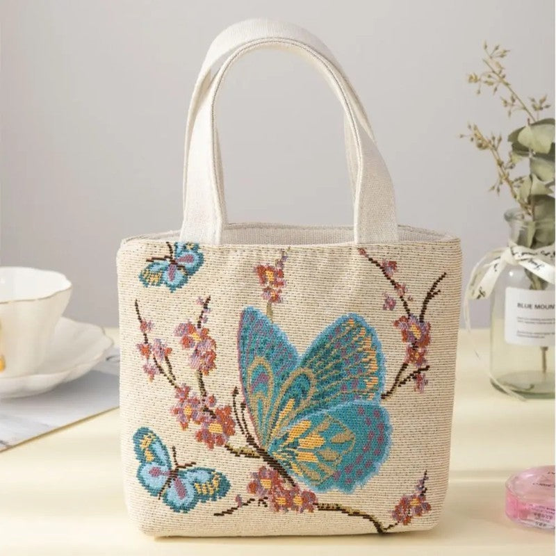 Eloria Embroidered Canvas Tote Bag