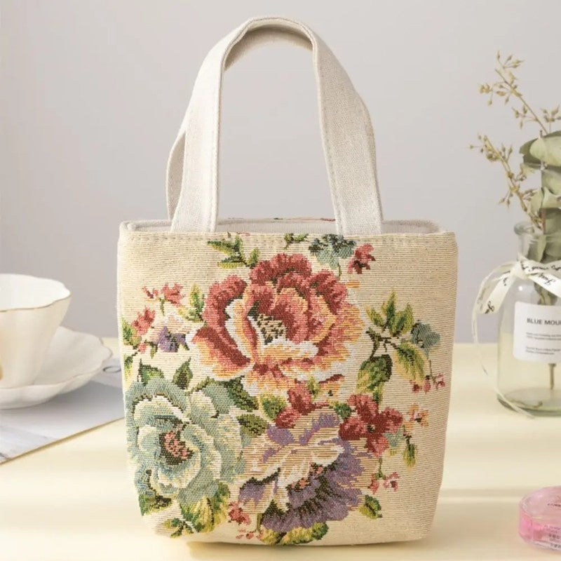 Eloria Embroidered Canvas Tote Bag