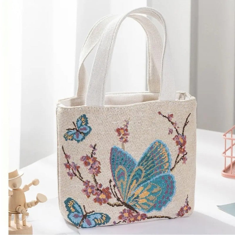 Eloria Embroidered Canvas Tote Bag