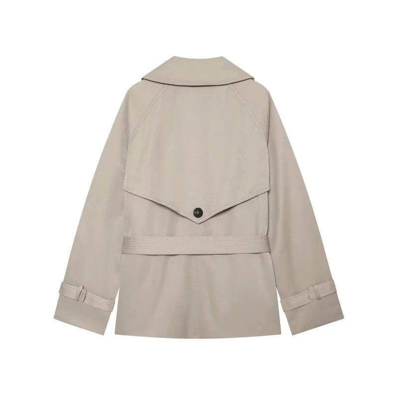 Eloria Relaxed Belted Short Trench Coat