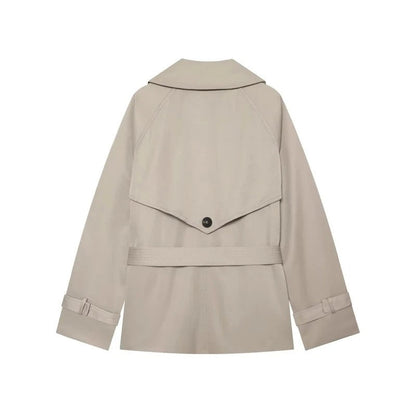 Eloria Relaxed Belted Short Trench Coat