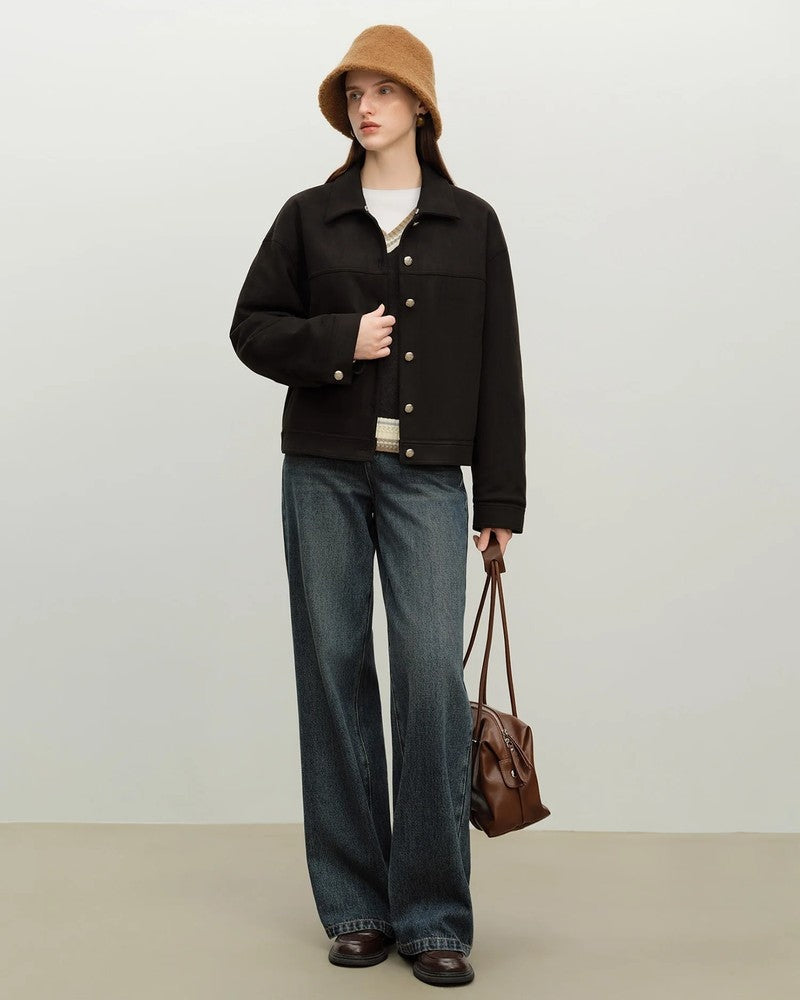 Elsa Contrast Trim V-Neck Knit Sweater