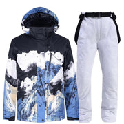 Dark Jacket - White Pant