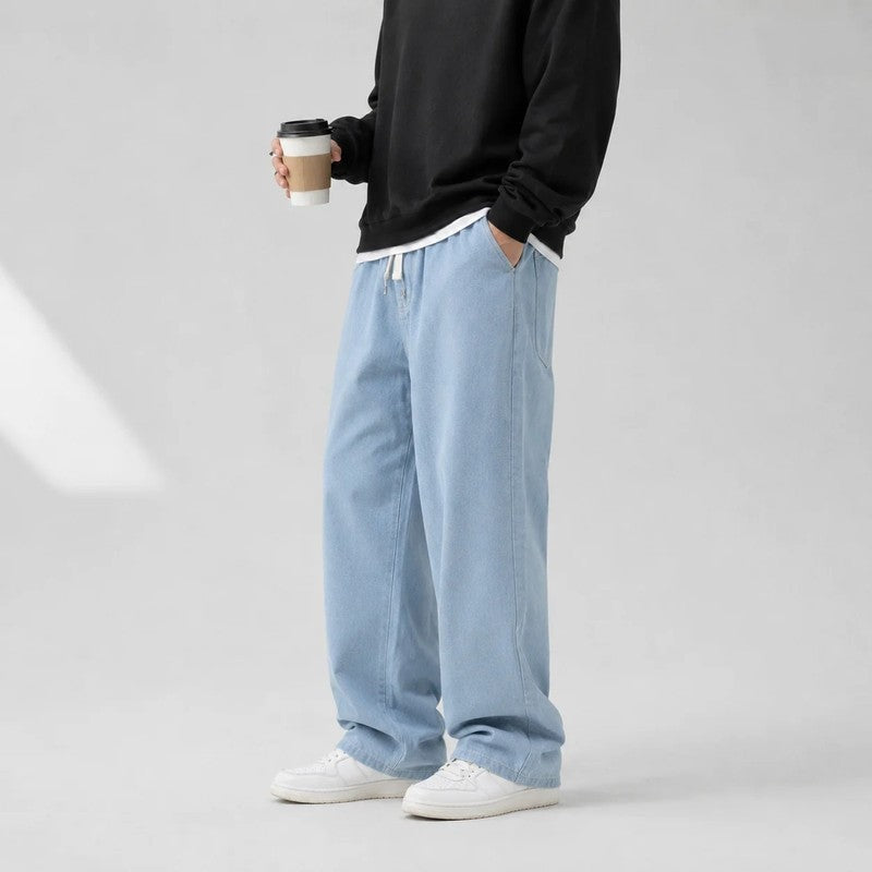 Javrin Relaxed Wide-Leg Denim Jeans