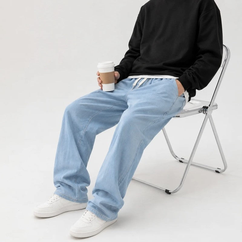 Javrin Relaxed Wide-Leg Denim Jeans