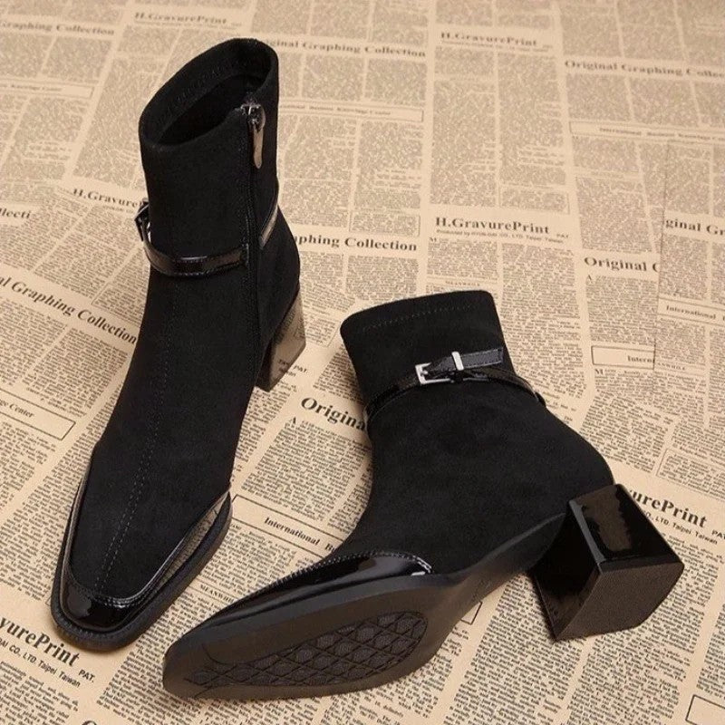 Laura Block Heel Ankle Boot