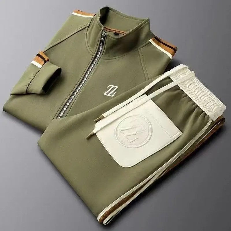 Levron Track Zip Athletic Jogger Set