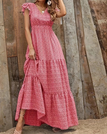 Liora Ruffled Tiered Maxi Dress