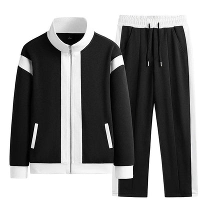 Lorven Contrast Stripe Zip Track Set