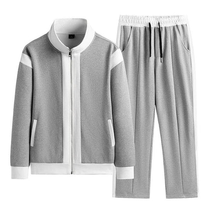 Lorven Contrast Stripe Zip Track Set